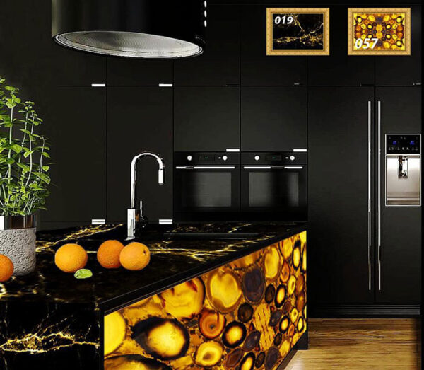 سنگ مصنوعی اونیکس مرمر آگات عسلی