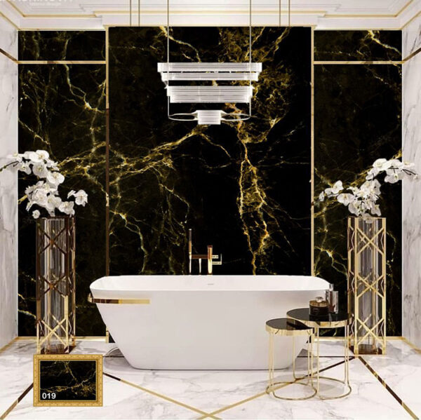 سنگ مصنوعی اونیکس میکانو مشکی طلایی